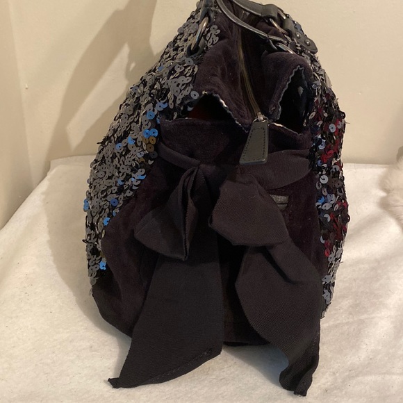 Vintage Y2K Juicy Couture  Juicy Velour & leather sequins Bag - Picture 5 of 16